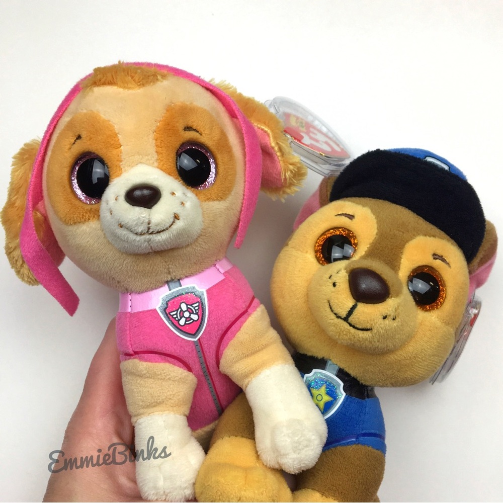NWT Ty Beanie Boos Skye Paw Patrol Beanie Plush Collectible Toy